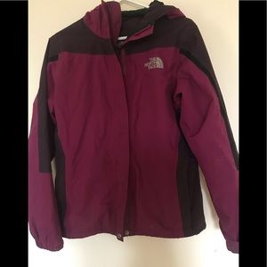 North face two layer water resistant coat